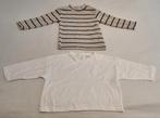 Zara truitje 2 x beige wit strepen baby kleding maat 80 trui, Zo goed als nieuw, Zara, Jongetje, Truitje of Vestje