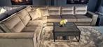 Direct ophalen | Taupe Hoekbank Velvet | showroom Utrecht, Huis en Inrichting, Banken | Bankstellen, Hoekbank, 150 cm of meer