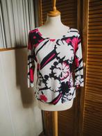 Wit bloemenshirt BASLER maat L, Kleding | Dames, T-shirts, Wit, Ophalen of Verzenden, Zo goed als nieuw, Lange mouw