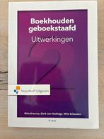 Boekhouden geboekstaafd 2 Uitwerkingen - 9e druk, Ophalen of Verzenden, Beta, Zo goed als nieuw, MBO