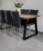 Eettafel teakhout 180x100, Ophalen, Gebruikt, Teakhout, 50 tot 100 cm