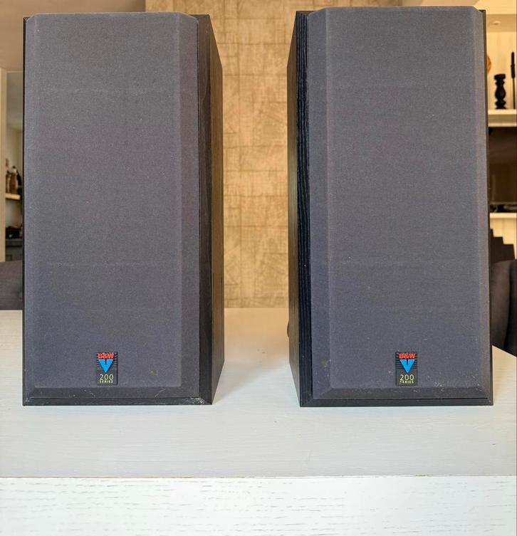 Bowers & Wilkins (B&W) V202 Luidsprekerset - Topmerk!, Audio, Tv en Foto, Luidsprekers, Gebruikt, Front, Rear of Stereo speakers