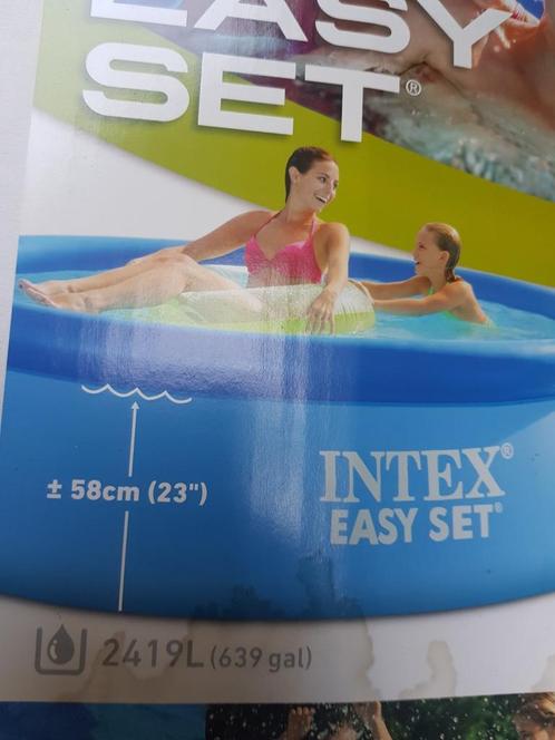 Intex easy set. Zwembad incl filterpomp, Tuin en Terras, Zwembaden, Zo goed als nieuw, Opzetzwembad, Minder dan 80 cm, 200 tot 400 cm