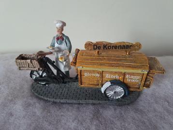 Miniatuur kerstdorp spulletjes: bakkersfiets  beschikbaar voor biedingen