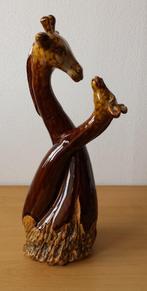 Beeld Giraffes - Moeder en Jong - jaren 60 - keramiek, Ophalen of Verzenden, Gebruikt, Dier