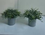 ikea 2 kunstplanten + grijze potten, Verzenden, Zo goed als nieuw