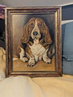 Bigiel Hond Schilderij Olieverf, Antiek en Kunst, Ophalen