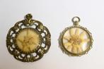 2 stuks edelweiss kettinghanger vintage, Sieraden, Tassen en Uiterlijk, Kettinghangers, Overige materialen, Ophalen of Verzenden