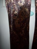 Velvet Flared broek/legging bruin/goudkleur (M)38/40 Costes, Kleding | Dames, Maat 38/40 (M), Bruin, Nieuw, Ophalen of Verzenden