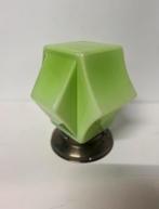 vintage Art Deco plafondlamp groen Skyscraper luxe armatuur, Antiek en Kunst, Antiek | Lampen, Ophalen of Verzenden