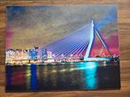 Forex Afdruk Erasmusbrug Rotterdam 40x30, Minder dan 50 cm, Ophalen of Verzenden, Minder dan 50 cm, Print