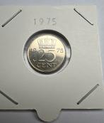 Nederland. Juliana. 25 Cent 1975. Sch. 1158-4, Postzegels en Munten, Munten | Nederland, Ophalen of Verzenden, Koningin Juliana