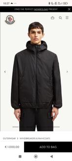 Originele moncler windbreaker maat 1(s), Ophalen of Verzenden, Zo goed als nieuw, Zwart