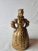 Antieke messing tafelbel dame elizabethan / victoriaans, Ophalen of Verzenden
