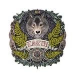 Anne Stokes Wall Plaque Earth Elemental Wolf Nieuw in Doos, Verzamelen, Ophalen of Verzenden, Nieuw, Dier