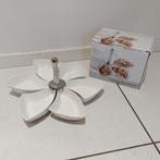 7 Delige Serveerset - Schaaltjes op houder voor hapjes bloem, Nieuw, Ophalen of Verzenden, Overige stijlen, Glas