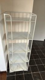 Vintage bakkers kast bakkersrek wit metaal 135 hoog, Ophalen, Gebruikt