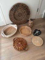 Set 2 boho style, Ophalen of Verzenden, Rond, Riet
