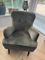 Fateuil groen, Huis en Inrichting, Fauteuils, 75 tot 100 cm, Ophalen of Verzenden, Zo goed als nieuw, Stof