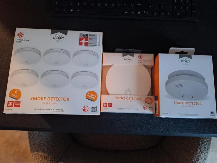 Rookmelders ELRO - Nieuw - Halve Prijs!, Doe-het-zelf en Verbouw, Alarmsystemen, Nieuw, Detector, Sensor of Melder, Rook, Ophalen of Verzenden