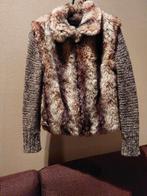 Korte winterjas bruintinten maat S (36- 38), Ophalen of Verzenden, Zo goed als nieuw, Maat 38/40 (M)
