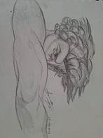 Lucifer Fallen Angel Tekening, Antiek en Kunst, Ophalen