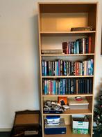 Boekenkast compleet met boeken, Ophalen, Gebruikt, 50 tot 100 cm, 150 tot 200 cm