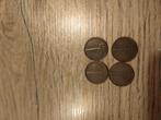 4x 1 cent Wilhelmina 1948, Postzegels en Munten, Munten | Nederland, Ophalen of Verzenden, Koningin Wilhelmina, 1 cent