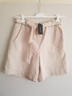 Knit-ted Fenna beige katoen linnen korte broek XL/ 42 NIEUW!, Kort, Beige, Maat 46/48 (XL) of groter, Knit-ted