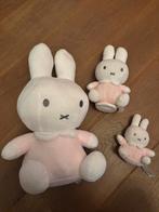 Set van drie roze Nijntje knuffels. Nieuwstaat!, Kinderen en Baby's, Ophalen of Verzenden, Zo goed als nieuw, Konijn