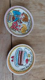 Twee Blond decoratieve schaaltjes, Porselein of Keramiek, Schaal, Rond, Ophalen of Verzenden