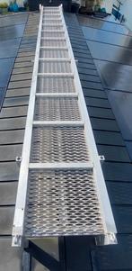 Aluminium loopplank gangway loopbrug 600x60 NEN EN7061, Ophalen, Zo goed als nieuw, Ankeren en Afmeren, Zeilboot of Motorboot