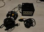 GameCube Zwart met 1 controller, Spelcomputers en Games, Spelcomputers | Nintendo GameCube, Met 1 controller, Gebruikt, Ophalen of Verzenden