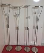 Modern 4 - Vloerlamp LED Staande vloerlamp leeslamp Staalgri, Ophalen, Zo goed als nieuw, Glas, 150 tot 200 cm