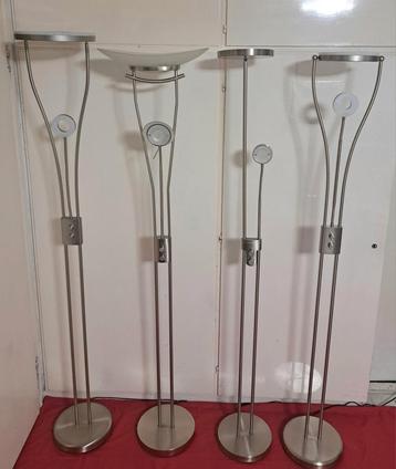 Modern 4 - Vloerlamp LED Staande vloerlamp leeslamp Staalgri beschikbaar voor biedingen