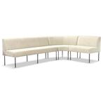 eetkamerbank stof beige met ronde hoek op maat!, Huis en Inrichting, Banken | Sofa's en Chaises Longues, Ophalen, Overige maten