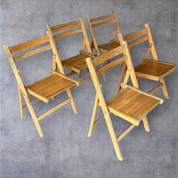 Vintage Klapstoeltjes 60s/70s - Set van 5 beschikbaar voor biedingen