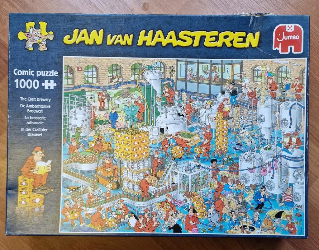 Jan van Haasteren - De Ambachtelijke Brouwerij, Ophalen of Verzenden, 500 t/m 1500 stukjes, Zo goed als nieuw, Legpuzzel