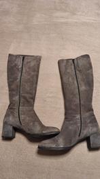 Lamica Taupe Suède Laarzen 44, Hoge laarzen, Beige, Ophalen of Verzenden, Gedragen