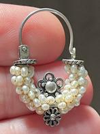 Zilveren vintage oorbellen met zaadparels, Ophalen of Verzenden, Zo goed als nieuw, Zilver