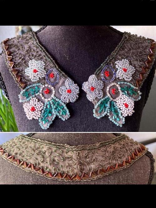 🌿 “ Mooie Antieke Kralen Kraag ”🌿anno ca 1920/30, Antiek en Kunst, Antiek | Kleding en Accessoires, Dames, Verzenden