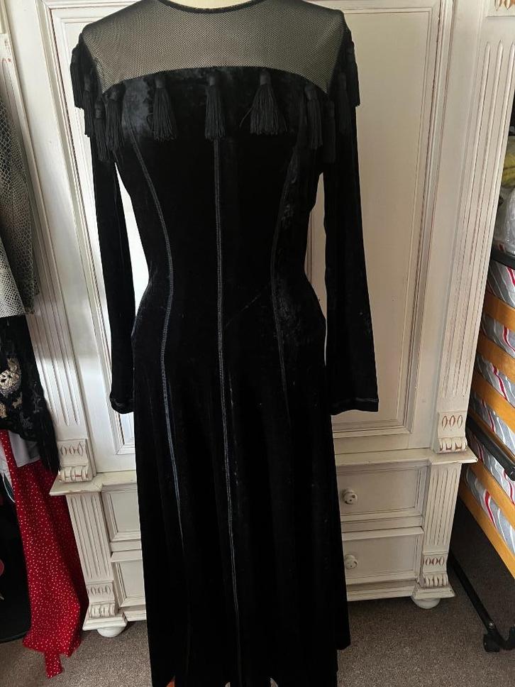 gelegenheids jurk, Kleding | Dames, Gelegenheidskleding, Zo goed als nieuw, Overige typen, Maat 38/40 (M), Zwart, Ophalen of Verzenden