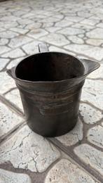 Tinnen vintage liter maatbeker, Ophalen of Verzenden