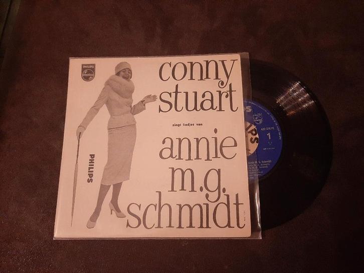 CONNY STUART ZINGT ANNIE M.G SCHMIDT, Cd's en Dvd's, Vinyl Singles, Zo goed als nieuw, Single, Nederlandstalig, 7 inch, Ophalen of Verzenden