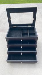 MOOIE ZWARTE JEWELRY BOX, Ophalen of Verzenden, Zo goed als nieuw, Zwart