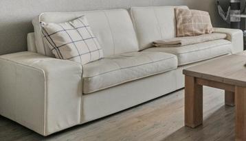 kivik wit lederen bankstel beschikbaar voor biedingen