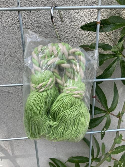 EMBRASSE MET DUBBELE FLOS LT GROEN NIEUW, Huis en Inrichting, Stoffering | Gordijnen en Lamellen, Nieuw, Minder dan 100 cm, Groen