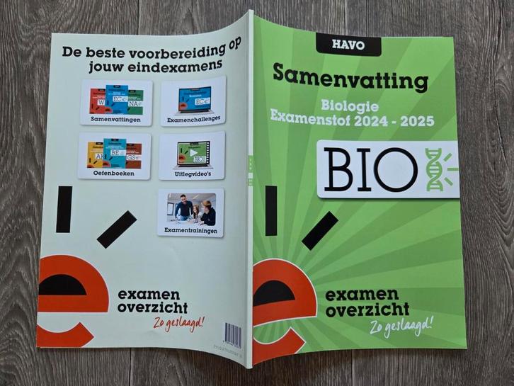 Samenvatting Examenstof Biologie HAVO Examen Overzicht, Boeken, Schoolboeken, Zo goed als nieuw, Biologie, HAVO, Ophalen