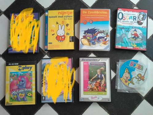 Set PC educatieve games 6 stuks Barbie, My little Pony etc., Spelcomputers en Games, Games | Pc, Zo goed als nieuw, Puzzel en Educatief