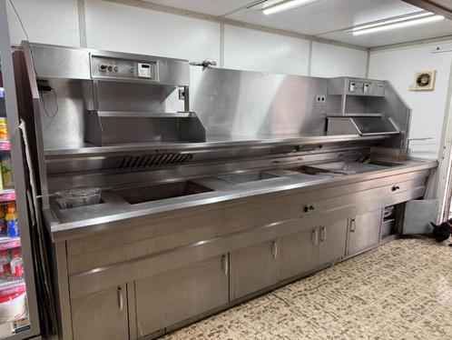 bak wand, Huis en Inrichting, Keuken | Complete keukens, Zo goed als nieuw, Enkelwandige keuken, Overige kleuren, Staal of Rvs